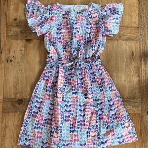 Girls J. Crew CrewCuts Colorful Butterfly Flutter Twirl Dress 12